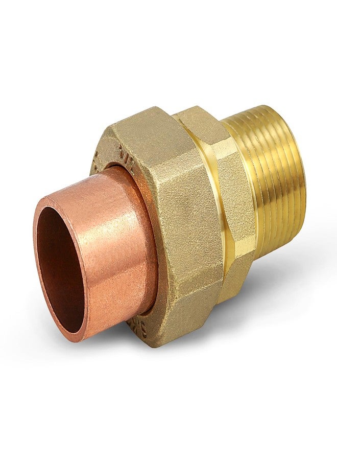 SUPPLYGIANT وصلة نحاسية من شركة Supply Giant DDNV0012 مقاس 1/2 بوصة مع وصلة لحام إلى وصلة ملولبة ذكرية - Image 1